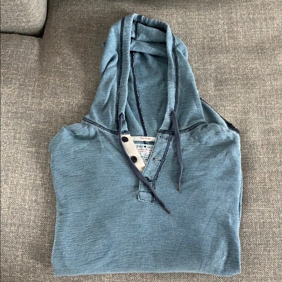 3 button henley hoodie